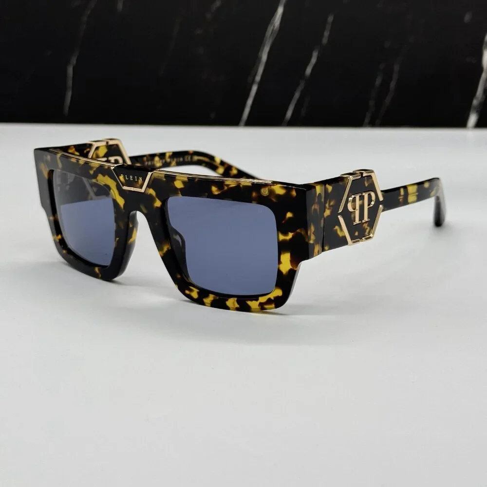 NEW SPP092M 0781 PHILIPP PLEIN GLOOM HAVANA MEN SUNGLASSES